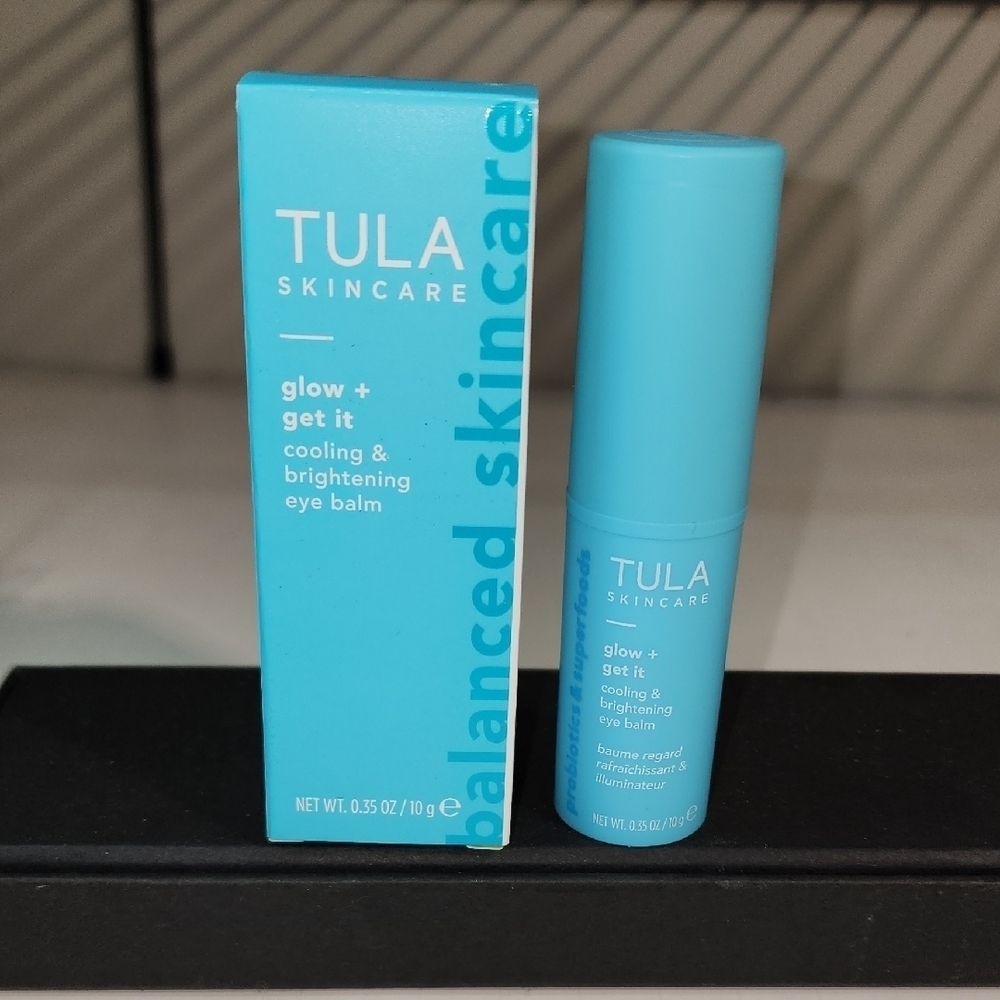 Tula Skincare Eye Balm in Vibrant Blue